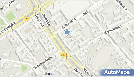 Paczkomat InPost WAW624M, Targowa 66, Warszawa 03-734