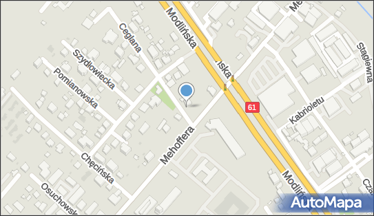 Paczkomat InPost WAW631M, Mehoffera 65, Warszawa 03-081