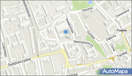 Paczkomat InPost WAW747M, Mikołaja Kopernika 36/40, Warszawa 00-328