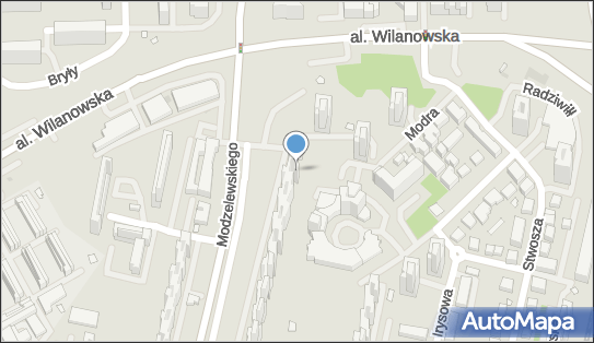 Paczkomat InPost WAW805M, MOdzelewskiego 46/50, Warszawa 02-679