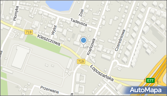 Paczkomat InPost WAW84AP, Krańcowa 50, Warszawa 02-494