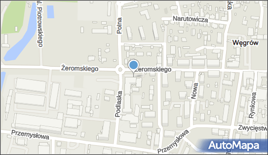 Paczkomat InPost WGR01A, Żeromskiego 21, Węgrów 07-100