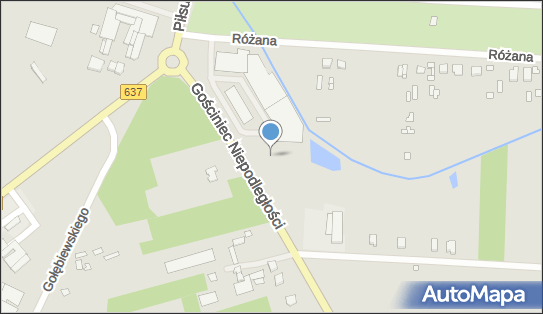 Paczkomat InPost WGR01BAPP, Różana 2a, Węgrów 07-100