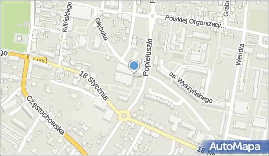 Paczkomat InPost WIE08M, 18 Stycznia 11, Wieluń 98-300