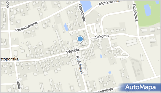 Paczkomat InPost WKP01M, Wesoła 6, Wola Krzysztoporska 97-371