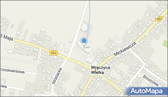 Paczkomat InPost WWK01M, 3 Maja 1, Wręczyca Wielka 42-130