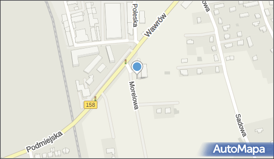 Paczkomat InPost WWW02M, Morelowa 1, Wawrów 66-400