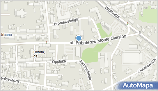 Paczkomat InPost ZAB04M, Bohaterów Monte Cassino 18, Zabrze 41-800