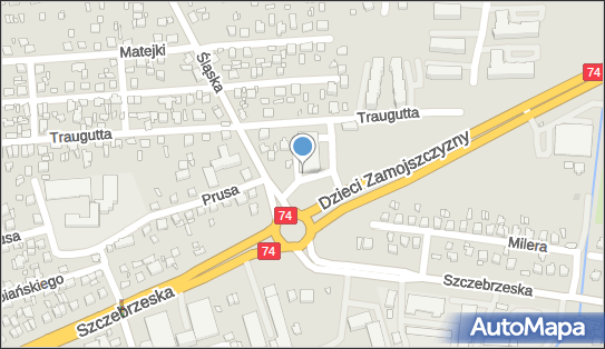 Paczkomat InPost ZAM06BAPP, Traugutta 1, Zamość 22-400