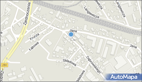 Paczkomat InPost ZGO06M, Gen. Dąbrowskiego 57A, Zielona Góra 65-021