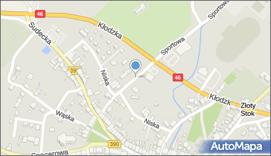 Paczkomat InPost ZKT01D, Działkowa 1, Złoty Stok 57-250