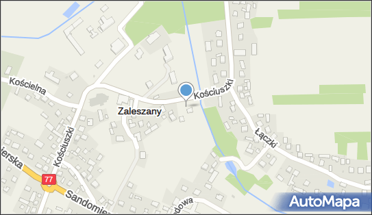 Paczkomat InPost ZLZ01E, Kościuszki 30, Zaleszany 37-415