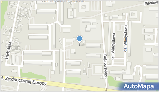 Paczkomat InPost ZOR06M, osiedle Powstańców Śląskich 23, Żory 44-241