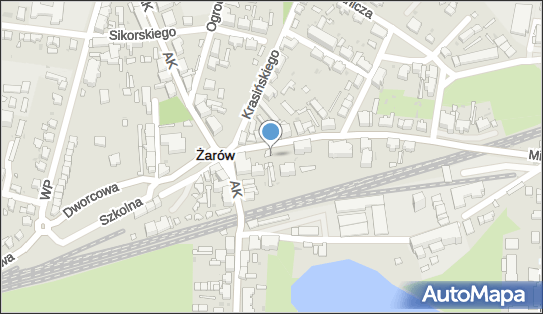 Paczkomat InPost ZRO01M, Mickiewicza 2A, Żarów 58-130