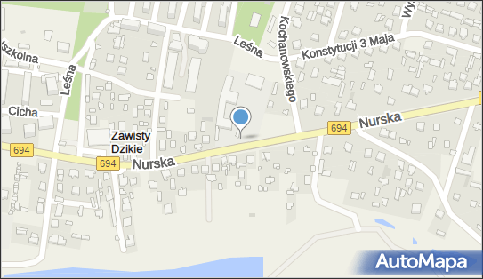 Paczkomat InPost ZTN01M, Nurska 65, Małkinia Górna 07-320