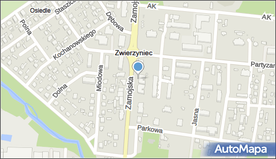 Paczkomat InPost ZWE01BAPP, Zamojska 8A, Zwierzyniec 22-470