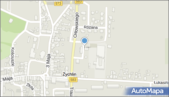 Paczkomat InPost ZYC01M, Wrzosowa 2, Żychlin 99-320