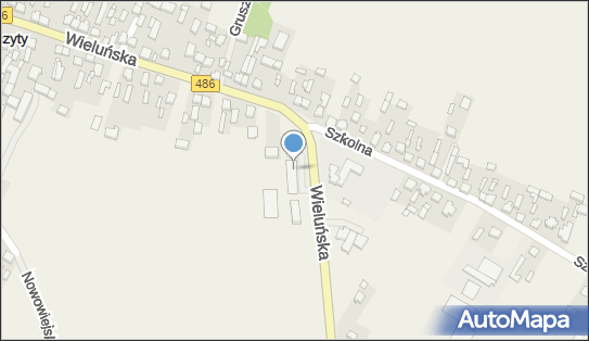 Paczkomat InPost ZYY01M, Wieluńska 1, Szczyty 98-355