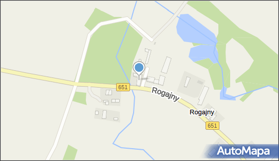 Dwór z XIX w., Rogajny 11, Rogajny 19-504 - Pałac, Dwór