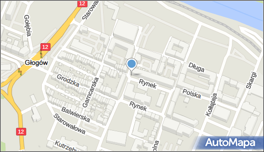 1 miejsce, Rynek 45, Głogów 67-200 - Parking dla niepełnosprawnych