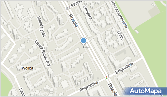 1 miejsce, Rosoła rej Lasek Brzozowy 6, Ursynów - Parking dla niepełnosprawnych