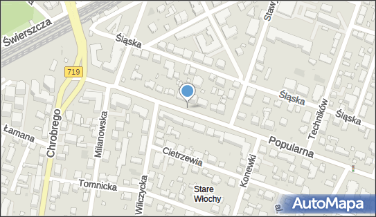 1 miejsce, Popularna 19, Włochy - Parking dla niepełnosprawnych