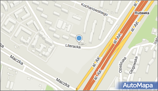 1 miejsce, Literacka, Warszawa 01-864 - Parking dla niepełnosprawnych