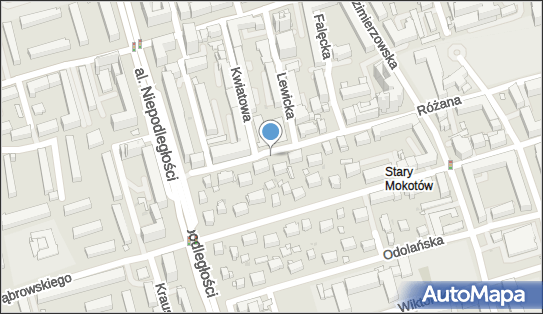 1 miejsce, Różana, Warszawa 02-569 - Parking dla niepełnosprawnych