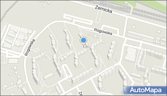 1 miejsce, Rogowska, Wrocław 54-440 - Parking dla niepełnosprawnych