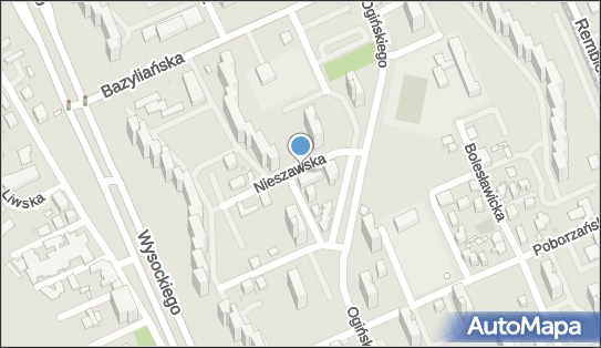 1 miejsce, Nieszawska, Warszawa 03-382 - Parking dla niepełnosprawnych