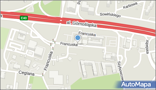 1 miejsce, Francuska 70, Katowice 40-028 - Parking dla niepełnosprawnych