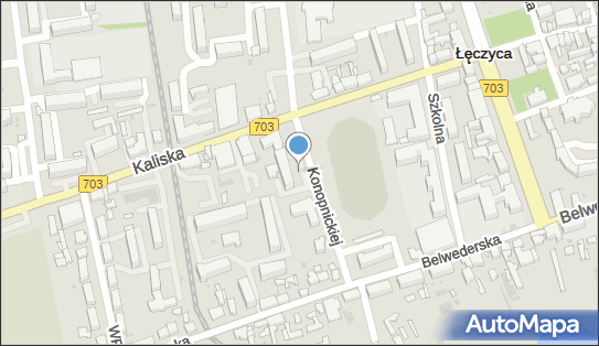 2 miejsca, Marii Konopnickiej 14, Łęczyca - Parking dla niepełnosprawnych