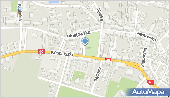 2 miejsca, Plac Wolności, Prudnik - Parking dla niepełnosprawnych