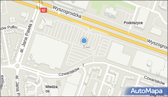 Parking przy Auchan, Wyszogrodzka 140, Płock 09-410 - Parking