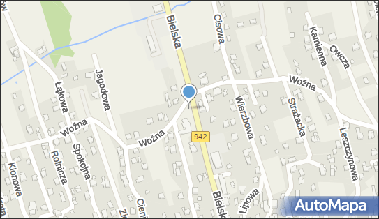 Parking, DW 942, Bielska, Buczkowice - Parking