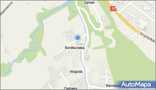 Przy kościele i bibliotece, Zamkowa 22, Nawojowa 33-335 - Parking