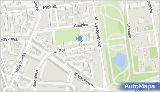 Parkomat, Aleja Róż, Warszawa - Parkomat