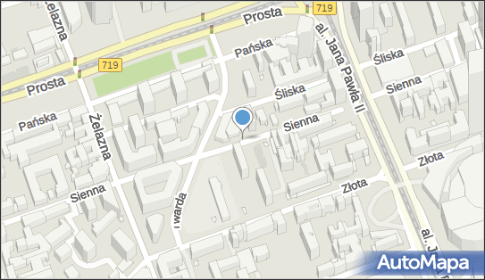 Parkomat, Sienna 68/70, Warszawa 00-825 - Parkomat