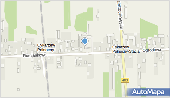 Plac zabaw, Ogródek, Rumiankowa 16, Cykarzew Północny 42-231 - Plac zabaw, Ogródek