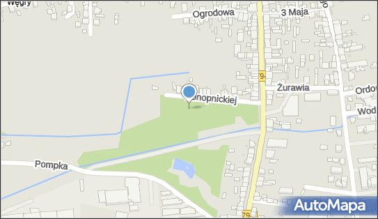 Plac zabaw, Ogródek, Konopnickiej Marii 11A, Wolbrom 32-340 - Plac zabaw, Ogródek