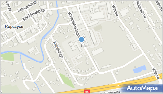 Plac zabaw, Ogródek, Wyspiańskiego Stanisława 8, Ropczyce 39-100 - Plac zabaw, Ogródek