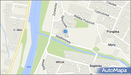 Parking Płatny-niestrzeżony, Stadionowa 3, Porąbka 43-353 - Płatny-niestrzeżony - Parking