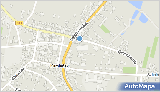 Jan Paweł II, Plac Wolności 10, Kamieńsk - Pomnik, Obelisk, Tablica pamiątkowa