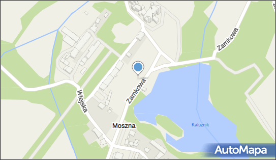 Dąb szypułkowy, Zamkowa, Moszna 47-370 - Pomnik przyrody