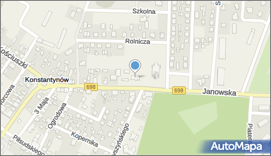 Parafia Rzym.-Kat.pw.Świętej Elżbiety Węgierskiej, Konstantynów 21-543 - Przedsiębiorstwo, Firma, numer telefonu, NIP: 5371936402