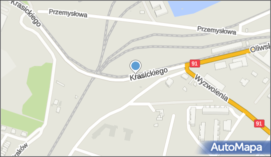 Ścieżka rowerowa, Krasickiego Ignacego, bp., Gdańsk 80-515 - Rowery - Trasa, Ścieżka
