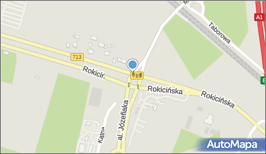 Ścieżka rowerowa, DW 713, Rokicińska, Łódź - Rowery - Trasa, Ścieżka