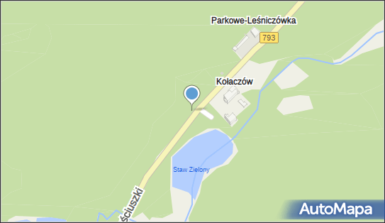 Trasa, Ścieżka Rowery, DW 793, Parkowe-Leśniczówka, Kołaczów - Rowery - Trasa, Ścieżka