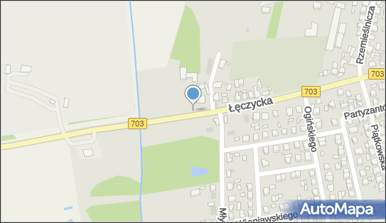 Trasa, Ścieżka Rowery, DW 703, Łęczycka, Łowicz - Rowery - Trasa, Ścieżka