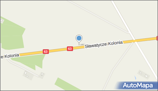 3,7 km, Sławatycze-Kolonia, Sławatycze-Kolonia 21-515 - Ryzyko kolizji ze zwierzętami